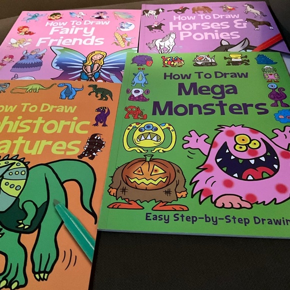 How to Draw Beginners/ kids soft cover Book Lot of 19 unused. Step by step - Picture 8 of 11